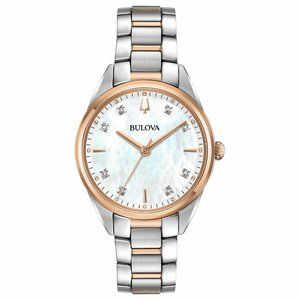 Bulova Rose Gold 32mm Diamond Accent Watch w/ box